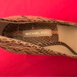 Michael Kors Snakeskin Peep Toe Wedge Photo 6