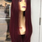 Human hair blende ombré Red Wine Burgundy Wig 2020 Photo 0