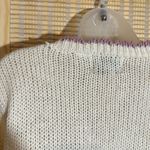 Cabin creek Vintage 1990s Y2K Cream Embroidered Loose Knit Sweater Small Photo 9