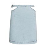 We Wore What Cut-Out Denim Mini Skirt Size Small Photo 3