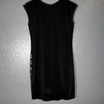 Neslay Design Black Gold Sequin Party Dress Small Glam Bodycon Sparkle Photo 2