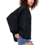 Free People Black Eyelet Cotton Madison Button Down Blouse Sz.L Photo 2