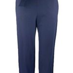 Bar III Womens Navy Blue Belted High Waisted Trousers Cropped Dress Pants Size M Photo 0