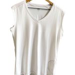 Alo Yoga Cool Fit Sleeveless V-Neck White Shirt Athletic Top Size XXL Photo 0