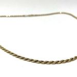 Sterling Silver , gold overlay, twisted rope necklace, made in Italy Photo 0