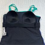 Croft & Barrow  Aqua and Blue Top Swimsuit With Adjustable Straps in Size 10D Photo 8