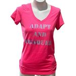 Oakley  Women's Pink V-Neck T-Shirt "Adapt and Conquer" Size S Photo 0