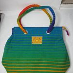 Playa Del Carmen Sun Cruise Travel Beach Gym Colorful Canvas Tote Zipper Bag 14' Yellow Photo 6