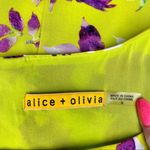 Alice + Olivia Silk Floral Print Corinne Dress Small Photo 9