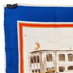 TWA Vintage "Up Up And Away" Scarf Trans World Stewardess Employee Uniform Blue Photo 6