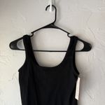 Colsie Bodysuit Womens Medium Black Ribbed Stretch Sleeveless One Piece Photo 1
