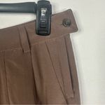 Brochu Walker Size P (XS/S) 100% Silk Brown Cuffed Mini Shorts Photo 4