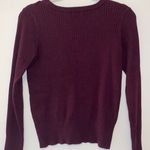Active USA Plum Fitted Sweater Photo 2