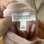 Talbots Haven Well Within Pink Velour Fleece Crewneck Long Sleeve Sweatshirt Photo 4