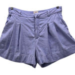 Maeve  Linen Pleated Shorts Purple 6 Photo 0