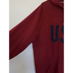 Old Navy  USA Heather Red‎ Hooded Sweatshirt Pullover Hoodie Kangaroo Pocket XXL Photo 4