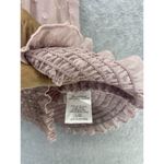 Everleigh  Women's Blouse Textured Mauve Smocked Hem Size Large Ruffle Photo 5