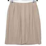 Giorgio Armani  Mini Skirt Wrap Style Beige Size 12 Photo 2