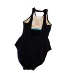 Vintage 70s Cole of California Bathing Suit Black Striped Mod MCM Movie Prop‎ Size 6 Photo 1