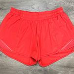 Lululemon  Hotty Hot Low Rise Running Shorts4" Carnation Red Size 8 Photo 0