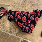 Tori Praver Swimwear Tori Praver Smocked Padma Casablanca Indigo Floral Blue Pink S Bikini Bottom Photo 7