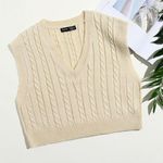 SheIn Cropped Sweater Vest Photo 2