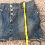Hydraulic  Jean Mini Skirt SZ 5/6 light Wash denim Bling embellishments Y2K Photo 8