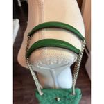 Kate Spade Natalia Solid Quilted Tweed Crossbody Kelly Green Gold Chain New Photo 7