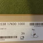 Gucci Logo Flores Calf Leather Heeled Ankle Boots Photo 3