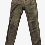 Mango Gold Foil Jeans Photo 5