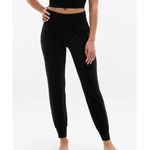 Athleta  Crop Salutation Jogger Black High Rise Buttery Soft Yoga Athleisure L Photo 1
