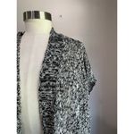 Eileen Fisher {} Knit Black and White Cap Sleeve Organic Knit Cardigan Size Small Photo 7