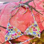 Hurley floral multicolor reversible triangle bikini beach top Photo 0