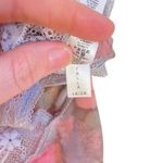 Mapale bodysuit nightie lace up back lace trim floral size 1X/2X Orange Photo 4