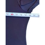 Jones New York Jones NY Utility Popover Roll Tab Navy Blue Tunic Top Med Quiet Luxury Academia Photo 6