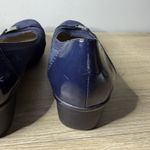 Anne Klein Sport Navy Blue Wedge Heel AKDEFINITELY Round Toe Bow Pump Office 9.5 Photo 7