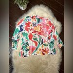 Chico's Chico’s sweater open cardigan floral sz Med 12/14 Photo 7