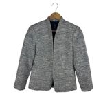 J.Crew ‎ 365 Going Out Blazer Size 00 Tweed Open Front Career Office Minimalist Photo 1