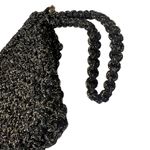 Vintage Lurex Black and Gold Macrame/Crochet Clutch Photo 8