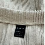 SheIn  Cream Cropped Ribbed Sweater | Women’s S | Long Sleeve Knit Top Photo 6