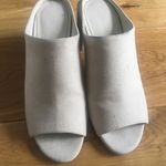 Oak + Fort  light gray cream mules size 5 Photo 2