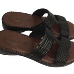 Dr. Scholls  Leather Betty Double Air Pillo Slip On Sandal Black 6.5 Photo 2