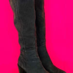 Splendid  Dark Gray Suede Block Heel Knee High Boot Sz 6.5 Photo 0