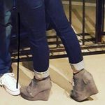 Soda  Suede Wedge Heels Photo 3