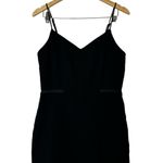 Anthropologie Maeve Flare Leg Tuxedo Jumpsuit Black Size 8 Photo 3