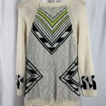 Confess Large Knit Beachy Scoop Neck Longline Slouchy Oversized Sweater Loose Black Photo 1