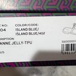 Tory Burch NIB AUTH Roxanne Logo Jelly Slip On Sandals In Island Blue Sz 6 Photo 5