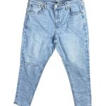 American Eagle  Women's Jeans 90's Skinny Open Knee Light Wash Size 14 Photo 0