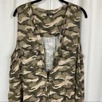 Torrid  Green Camo Zip Front Sleeveless Shirt Dress Sz.1 Photo 6