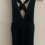 ALC Frank A.L.C. Everly Gown - Size 6 - Dark Navy Pleated Long Maxi Formal Dress Photo 4
